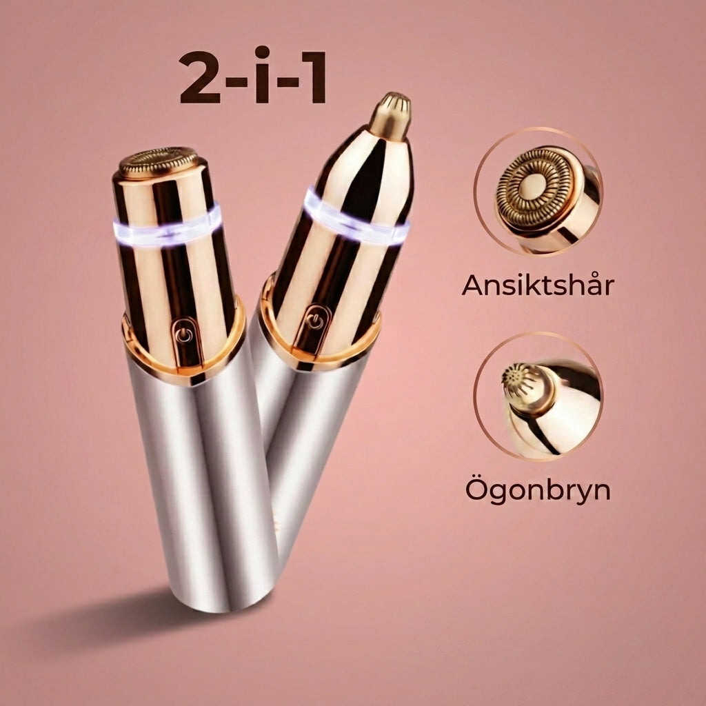 FormBeauty 2-i-1 – För ögonbryn & ansiktshår. Snabbt, enkelt och smärtfritt.
